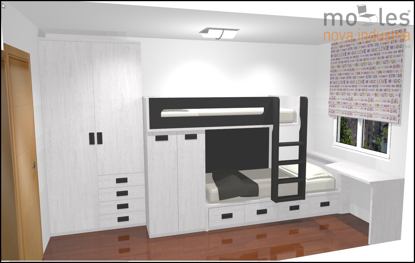 EXPERTOS EN MUEBLES JUVENILES Y PROYECTOS 3D